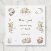 Kleine Drache Magische Babyparty Dankeschön