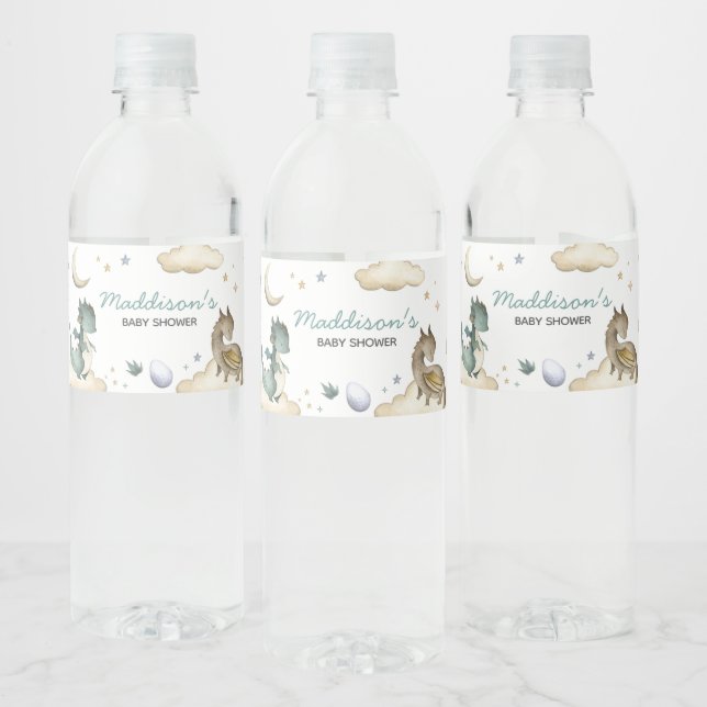 Kleine Dragon Baby Dusche (Flaschen)