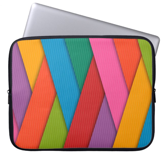 Kleine Dreiecke auf dem Laptop Laptopschutzhülle (Vorderseite)