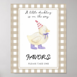Kleine Duck Baby Duschfavoriten Poster