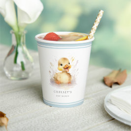 Kleine Duckling Babydusche Pappbecher