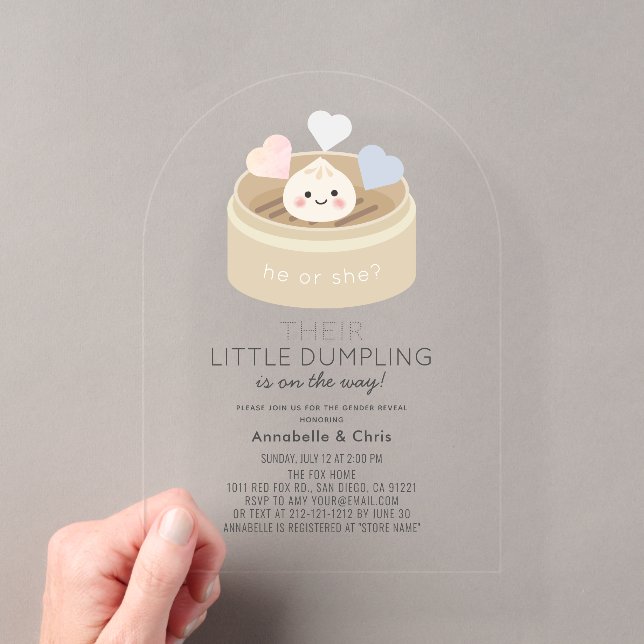 Kleine Dumpling-Aufdeckung des chinesischen Dampfg Acryleinladungen (Insitu (Handheld))