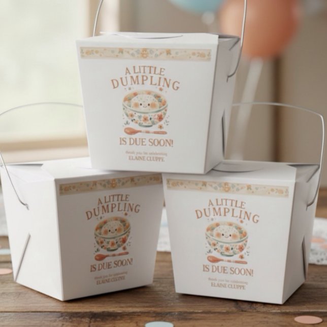 Kleine Dumpling Bao Bun Babydusche Geschenkschachtel (Von Creator hochgeladen)