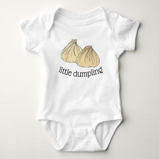 KLEINE DUMPLING Chinese Food Shumai Dim Sum Baby Strampler (Vorderseite)