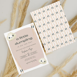 Kleine Dumpling Dim Sum Baby Dusche Einladung