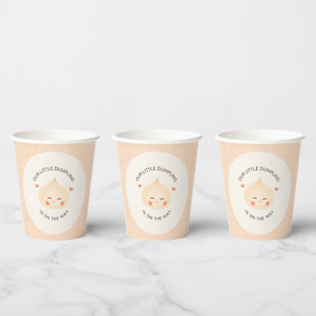 Kleine Dumpling Dim Sum Baby Dusche Pappbecher (Multi)