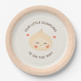 Kleine Dumpling Dim Sum Baby Dusche Pappteller