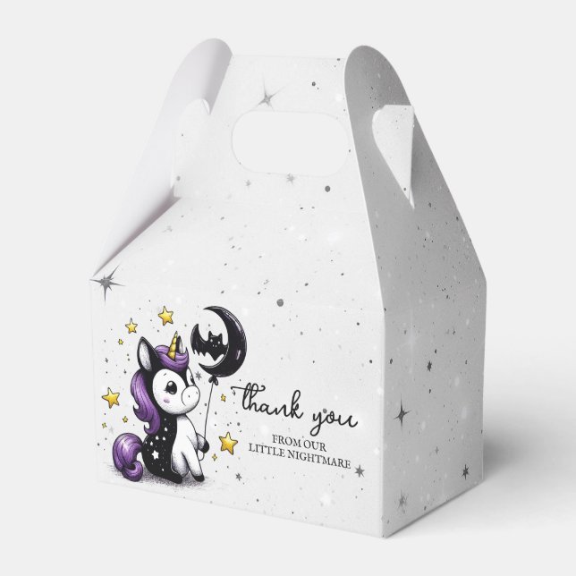 Kleine Einhorn-Babydusche Geschenkschachtel (Vorderseite)