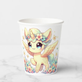 Kleine Einhorn-Babydusche Pappbecher