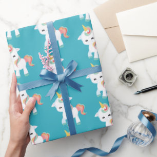Kleine Einhorn-Party-Verpackung Geschenkpapier