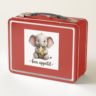 Kleine Elefanten-Lunchbox Metall Brotdose