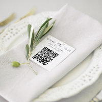 Kleine Elegante Liebe-Karten mit QR-Code gemeinsam