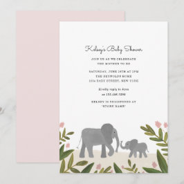 Kleine Elephant Baby Dusche laden ein Einladung