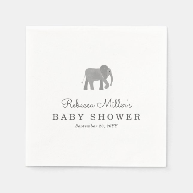 Kleine Elephant Baby Dusche Serviette (Vorderseite)
