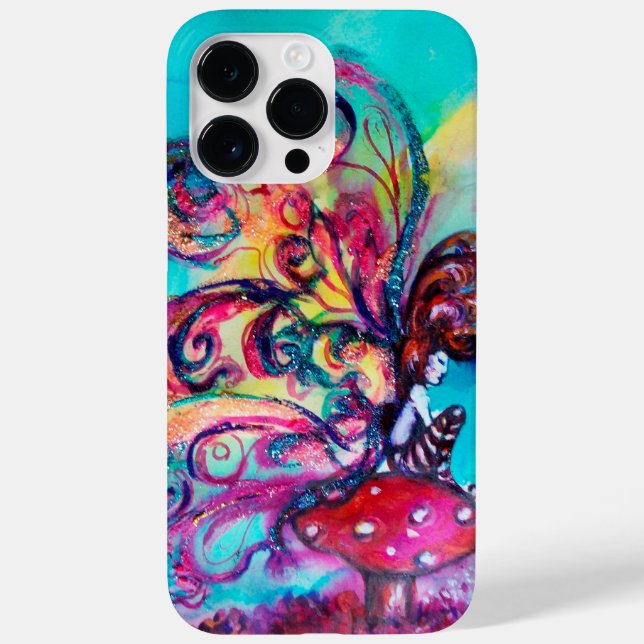 KLEINE ELF DER MUSHÖME Pink Blue Fantasy Case-Mate iPhone Hülle (Rückseite)