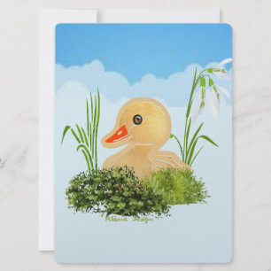 Kleine Ente Feiertagskarte