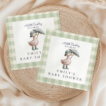 Kleine Ente Grün Geschlechtsneutrale Babyparty