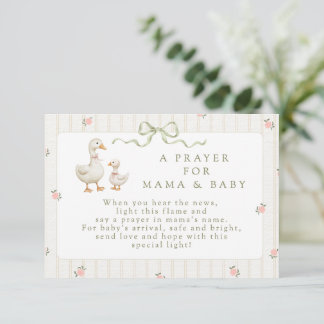 Kleine Entlein-Baby-Shower-Kerze-Geschenkkarte Mitteilungskarte