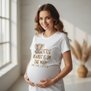 Kleine Erdnuss Boho Safari Elefant Junge Babyparty Tri-Blend Shirt