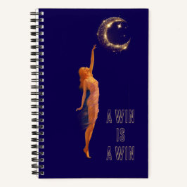 Kleine Erfolge zählen Art Moon Motivationsnotizbuc Notizbuch