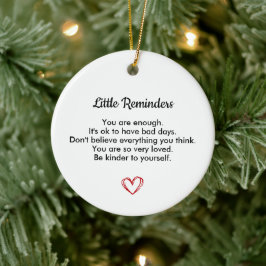 Kleine Erinnerungen, Geschenk für psychische Gesun Keramik Ornament