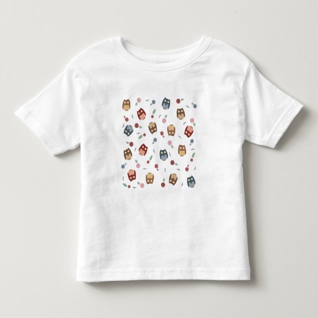 Kleine Eulen Kleinkind T-shirt (Vorderseite)