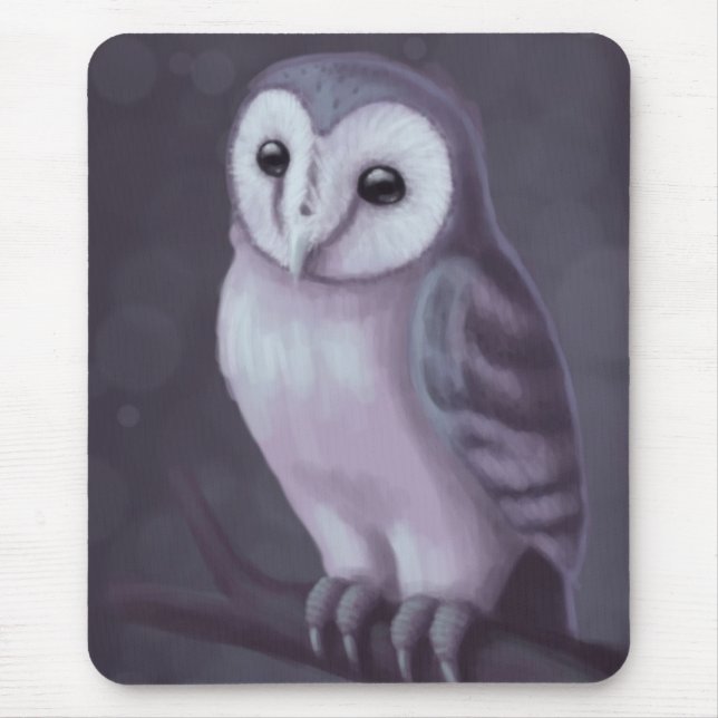Kleine Eulen-Mausunterlage Mousepad (Vorne)