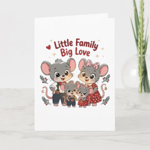 Kleine Familie Große Liebe Süße Maus Karte