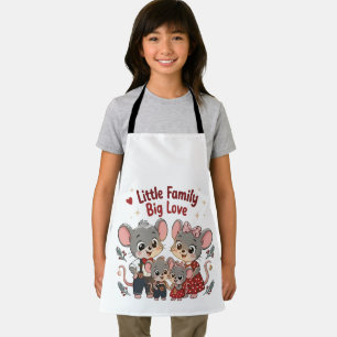 Kleine Familie Große Liebe Süße Maus Schürze