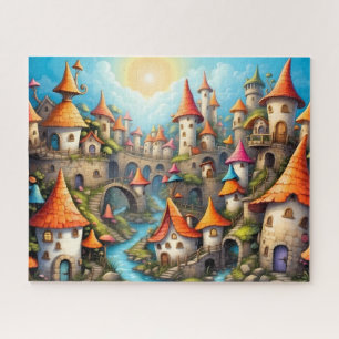 kleine Fantasy-Märchenstadt