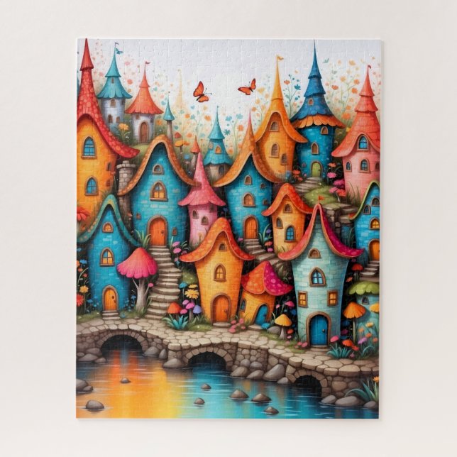 kleine Fantasy-Märchenstadt (Vertikal)