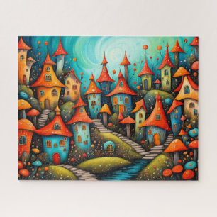 kleine Fantasy-Märchenstadt