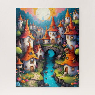 kleine Fantasy-Märchenstadt
