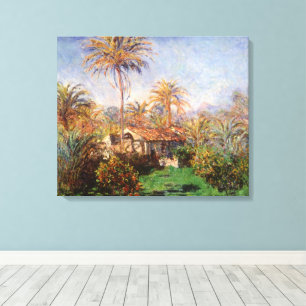 Kleine Farm in Bordighera von Claude Monet Leinwanddruck