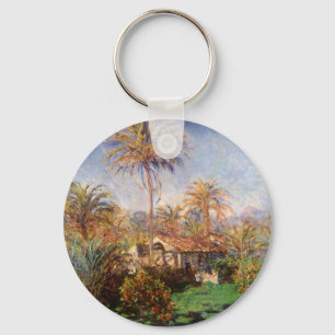 Kleine Farm in Bordighera von Claude Monet Schlüsselanhänger