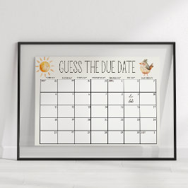 Kleine Farm Kinderzimmer Baby Dusche Datum Untersc Poster