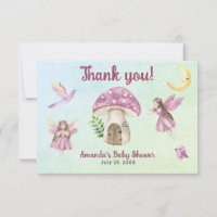 Kleine Feen-Baby-Shower Danke fürs Kommen