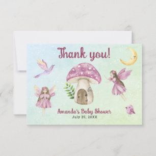 Kleine Feen-Baby-Shower Danke fürs Kommen