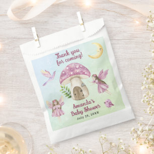 Kleine Feen-Baby Shower Danke fürs Kommen Geschenktütchen