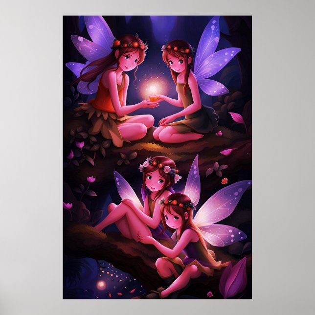 Kleine Feenmädchen Poster (Vorne)