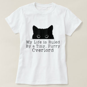 Kleine Fell Überlord Katzen Humor T-Shirt
