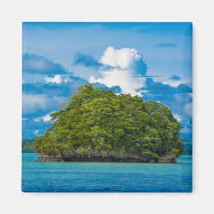 Kleine Felseninsel am Meer Magnet