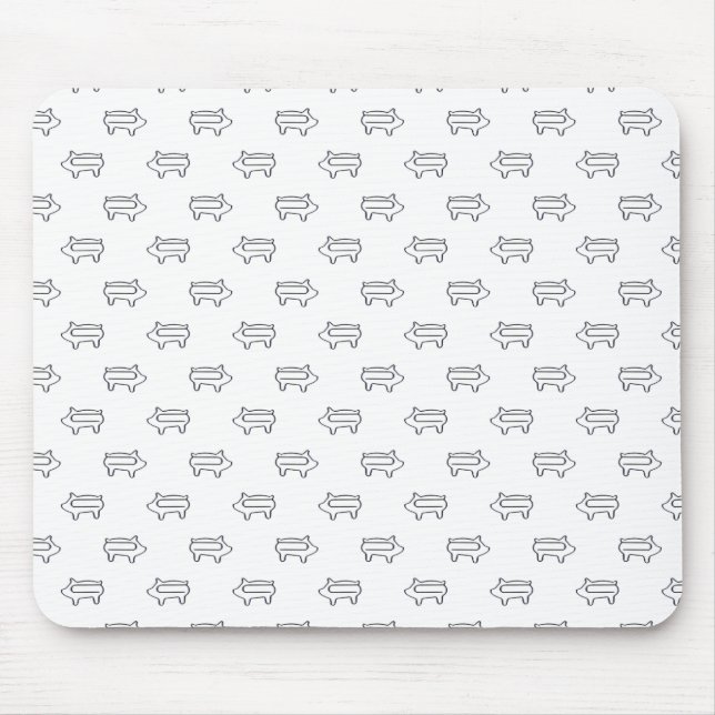 Kleine Ferkel-Papierklammer der Mousepad (Vorne)