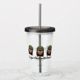 Kleine Finger Up Moji Acryltrinkbecher