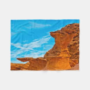 Kleine finnische Rotfels-Skulpturen Fleecedecke