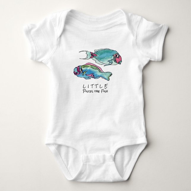 Kleine Fische die Fische für Säuglinge Baby Strampler (Vorderseite)