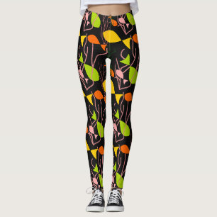 Kleine Fische im Wasser - Licht auf schwarz Leggings