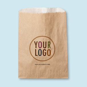 Kleine, flache Kraft-Papiertaschen mit individuell Geschenktütchen