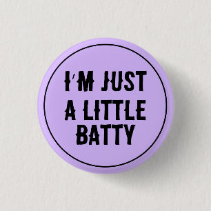 Kleine Fledermaus-Pastell-Gothik Button