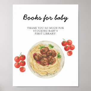 Kleine Fleischbällchen-Baby Shower Bücher für Baby Poster